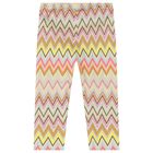 Younger Girls Multi-Colored Zig Zag Leggings, 1, hi-res