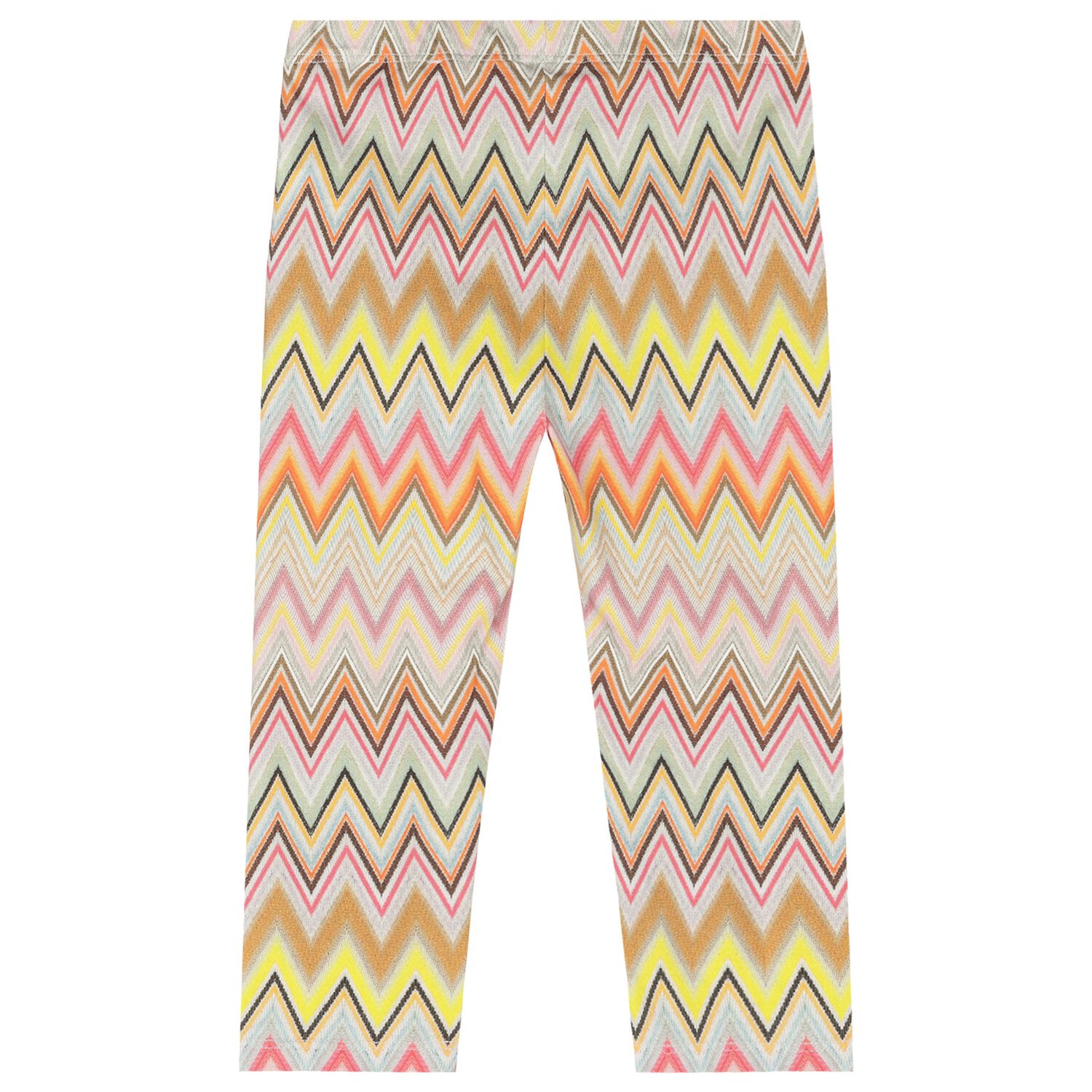 Younger Girls Multi-Colored Zig Zag Leggings, 1, hi-res
