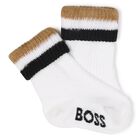 Baby Boys Multi-Colored Logo Socks ( 3-Pack ), 1, hi-res