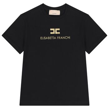 Girls Black Logo T-Shirt