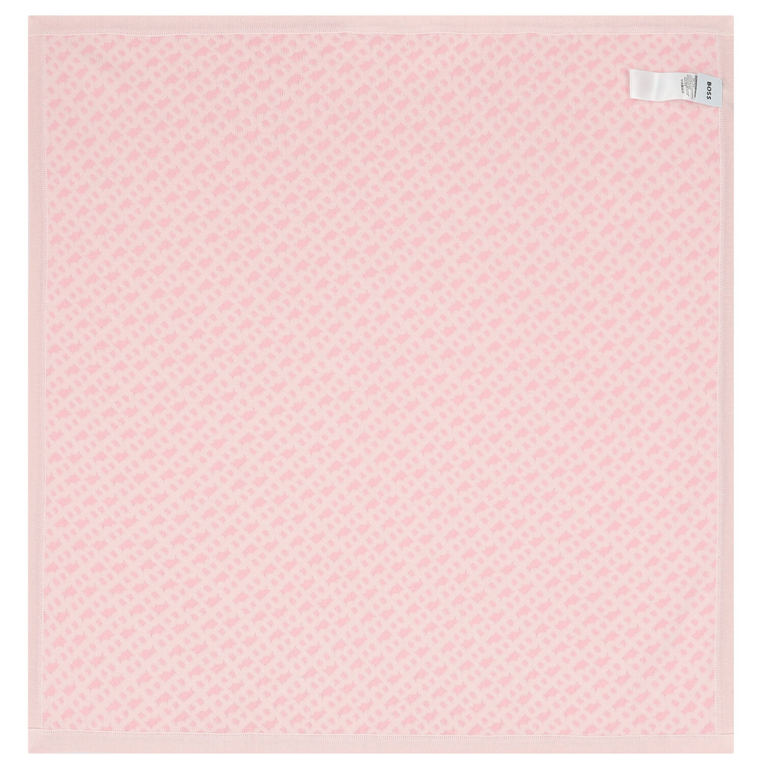 Baby Girls Pink Logo Knitted Blanket, 1, hi-res image number null