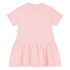 Younger Girls Pink Boke Flower Dress, 1, hi-res