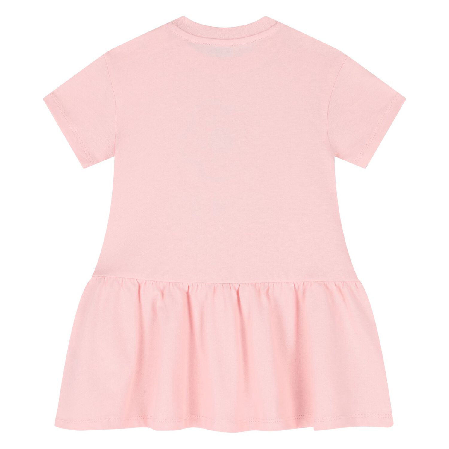 Younger Girls Pink Boke Flower Dress, 1, hi-res