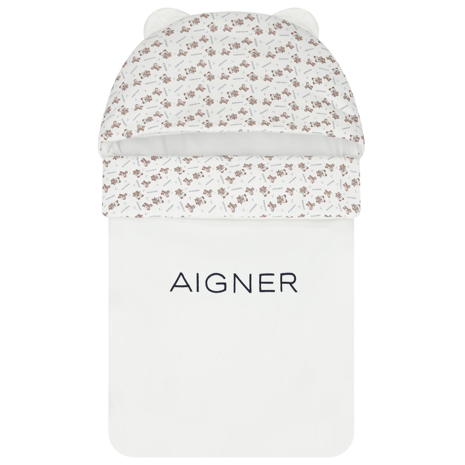 White Teddy Bear Logo Baby Nest, 3, hi-res