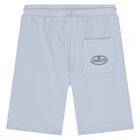 Younger Boys Blue Logo Shorts, 2, hi-res