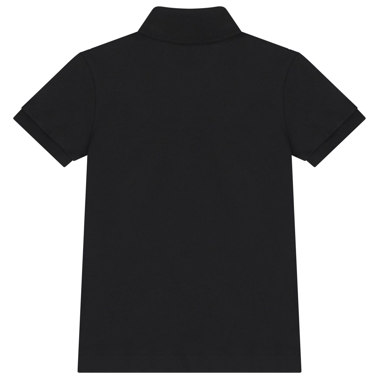 Boys Black Teddy Bear Logo Polo Shirt, 2, hi-res