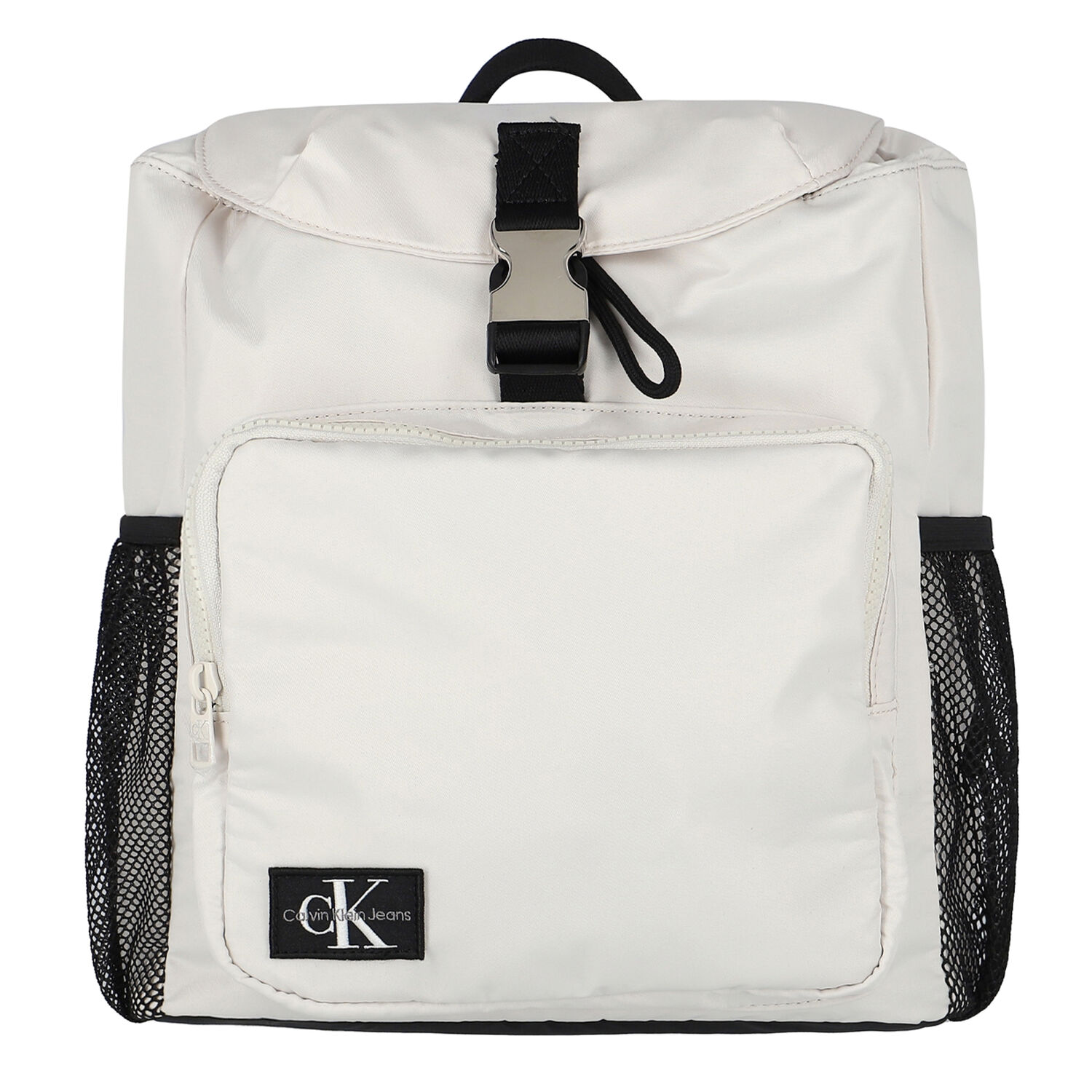 Ivory & Black Logo Backpack, 1, hi-res