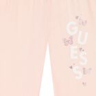 Girls Pink Logo Butterfly Leggings, 1, hi-res
