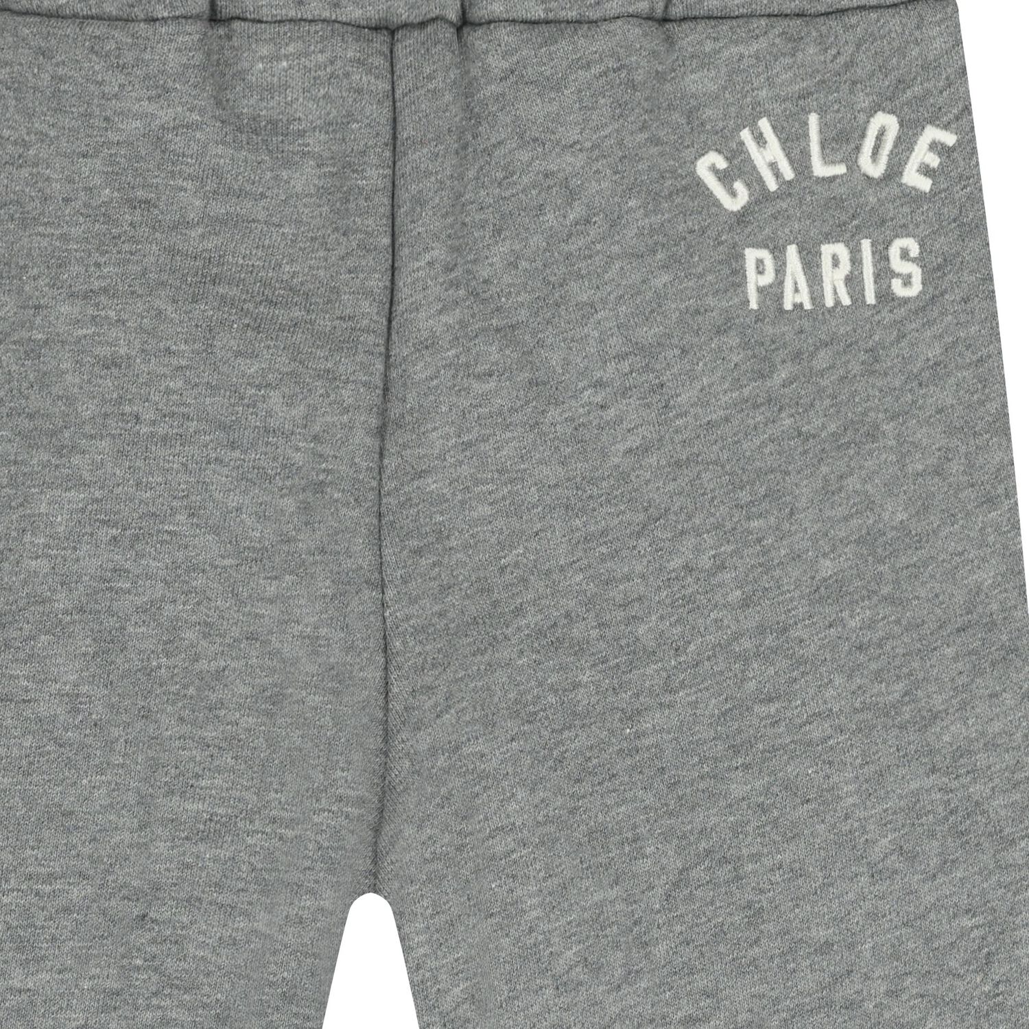 Younger Girls Grey Logo Joggers, 1, hi-res