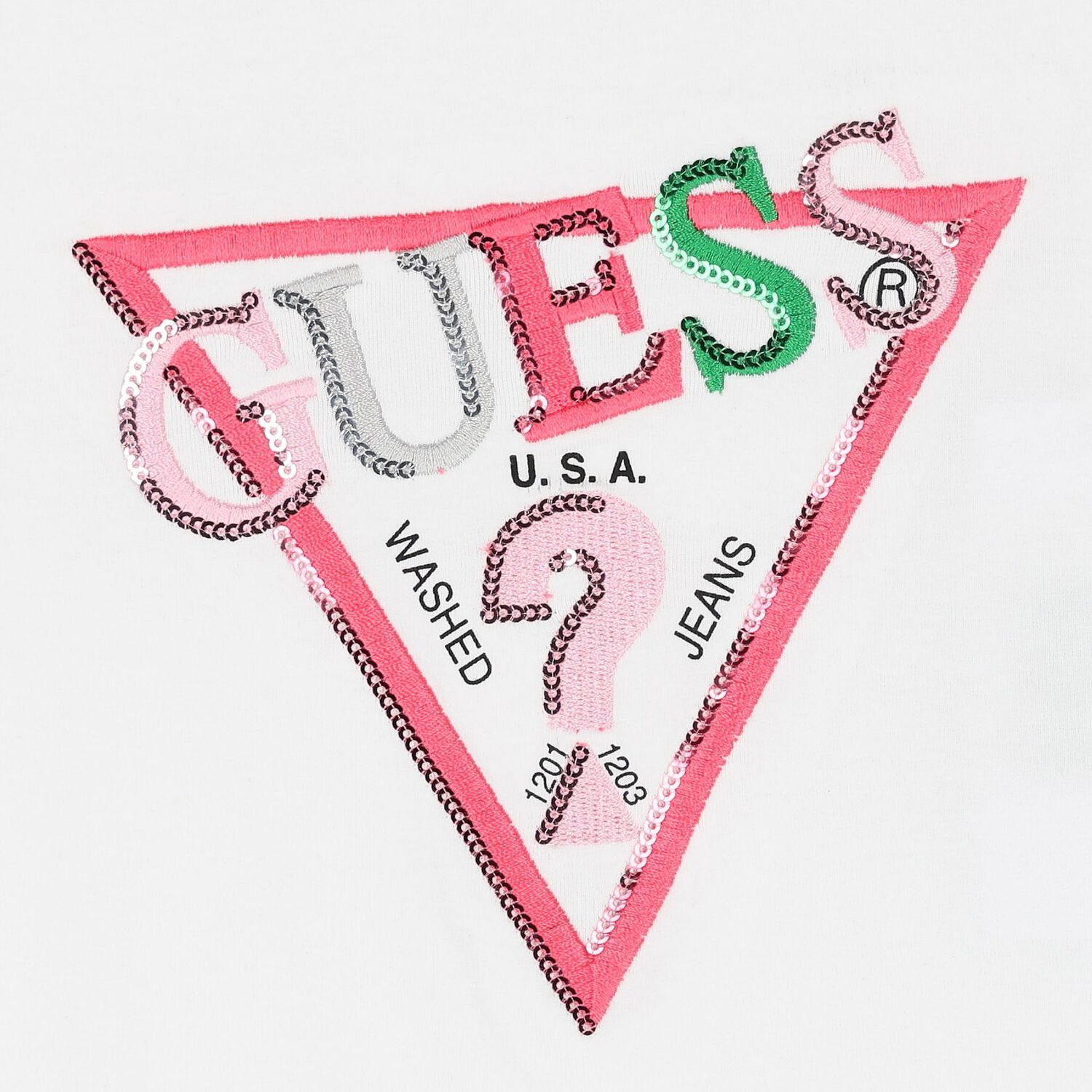 Girls White Logo T-Shirt, 1, hi-res image number null