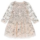 Girls Pink Sequin Tulle Dress, 1, hi-res