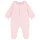 Baby Girls Pink & Gold Logo Babygrow, 2, hi-res