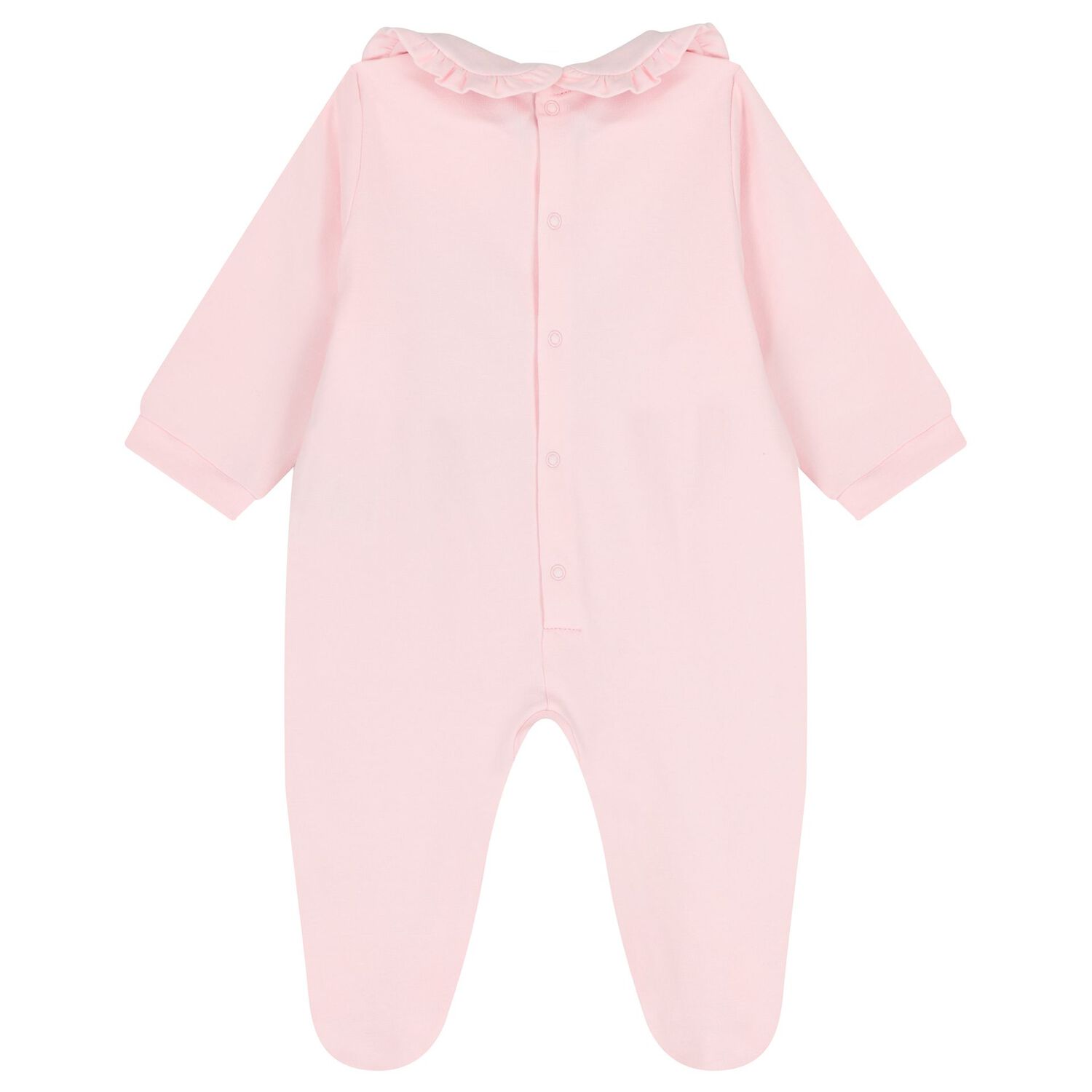Baby Girls Pink & Gold Logo Babygrow, 2, hi-res