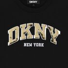 Girls Black & Gold Logo T-Shirt, 1, hi-res