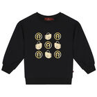 Girls Black Logo Tracksuit, 1, hi-res