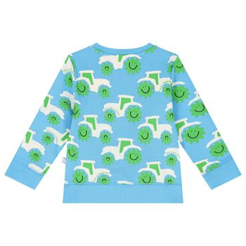 Younger Boys Blue Tractor Logo Sweatshirt
