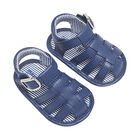 Baby Boys Navy Sandals, 1, hi-res