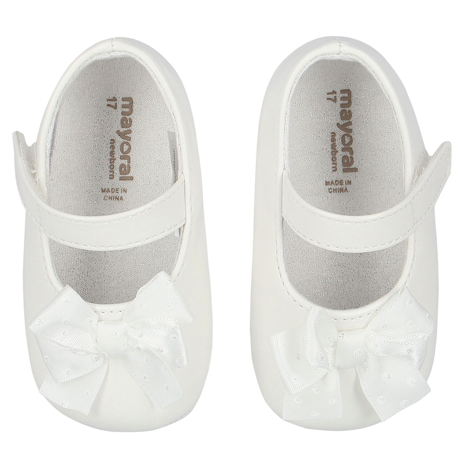 Baby Girls White Shoes & Headband Set, 2, hi-res