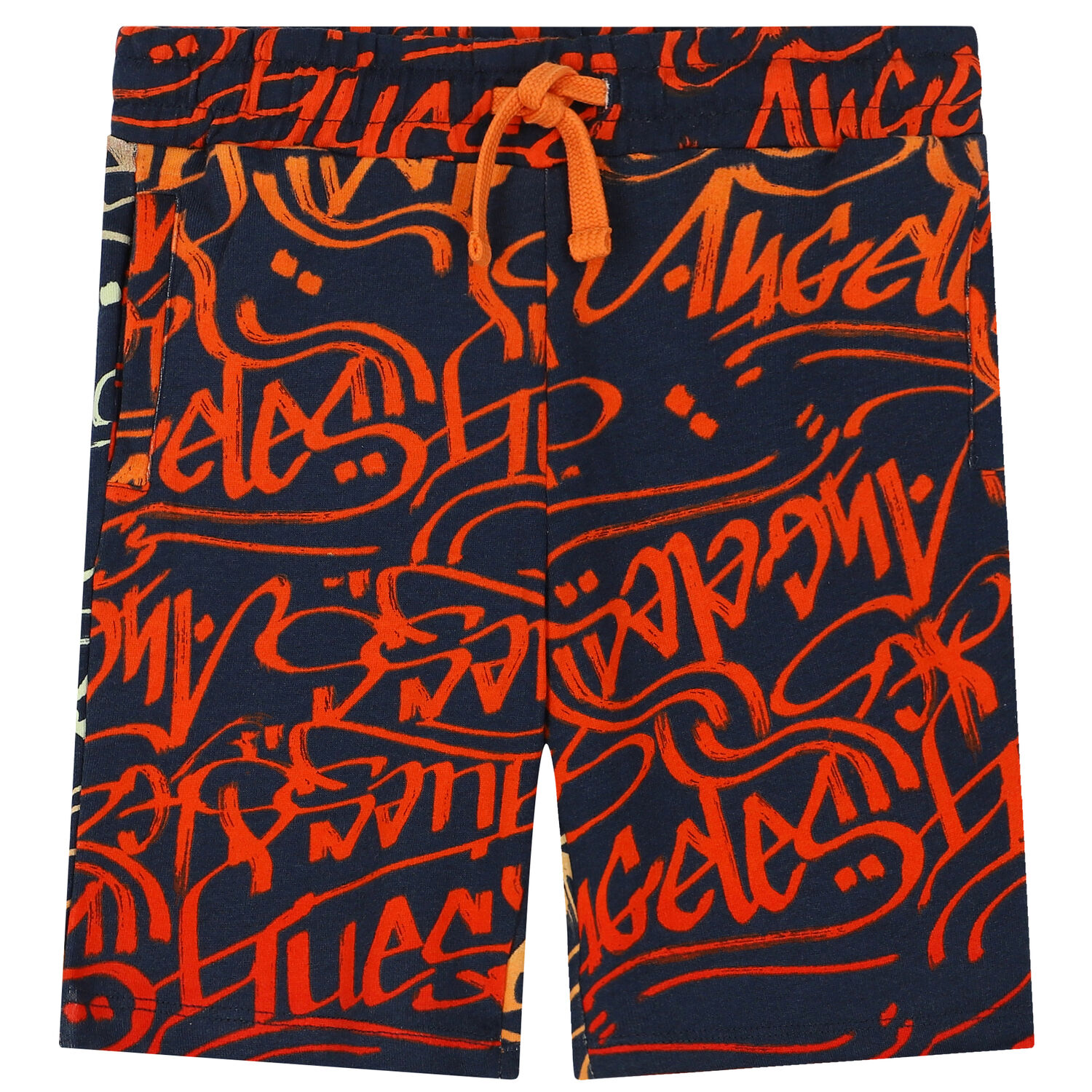 Boys Navy Blue Logo Shorts, 2, hi-res image number null