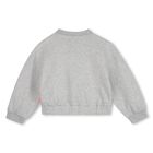 Girls Grey Embroidered Heart Swearshirt, 1, hi-res