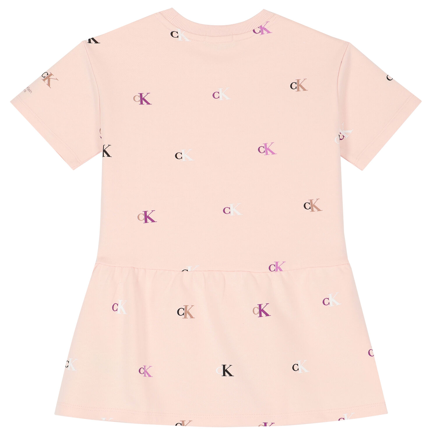 Girls Pink Logo Dress, 1, hi-res