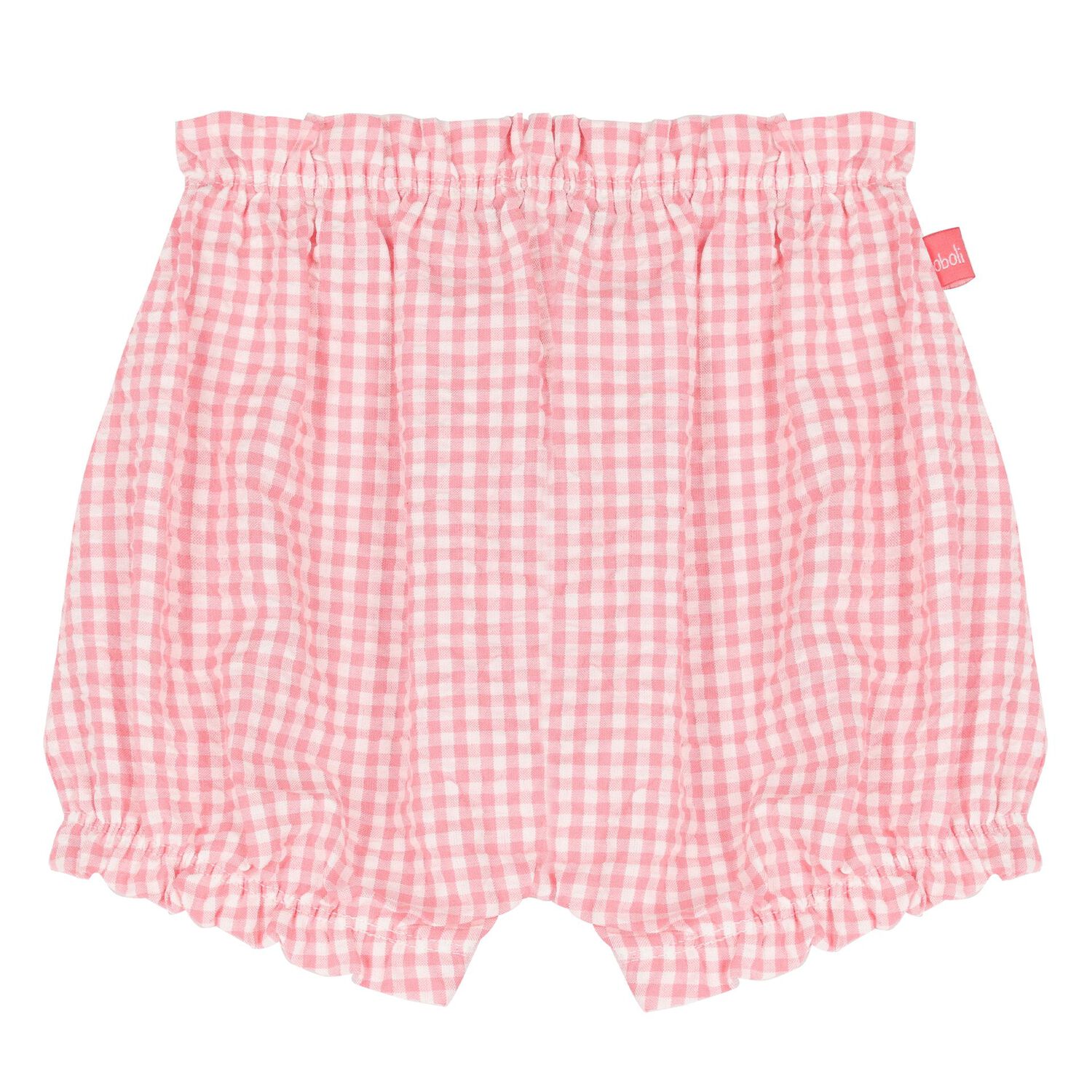 Younger Girls White & Pink Shorts Set, 1, hi-res