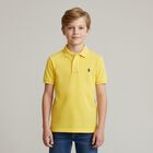 Boys Yellow Logo Polo Shirt, 1, hi-res