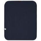 Baby Boys Navy Blue Logo Blanket, 2, hi-res