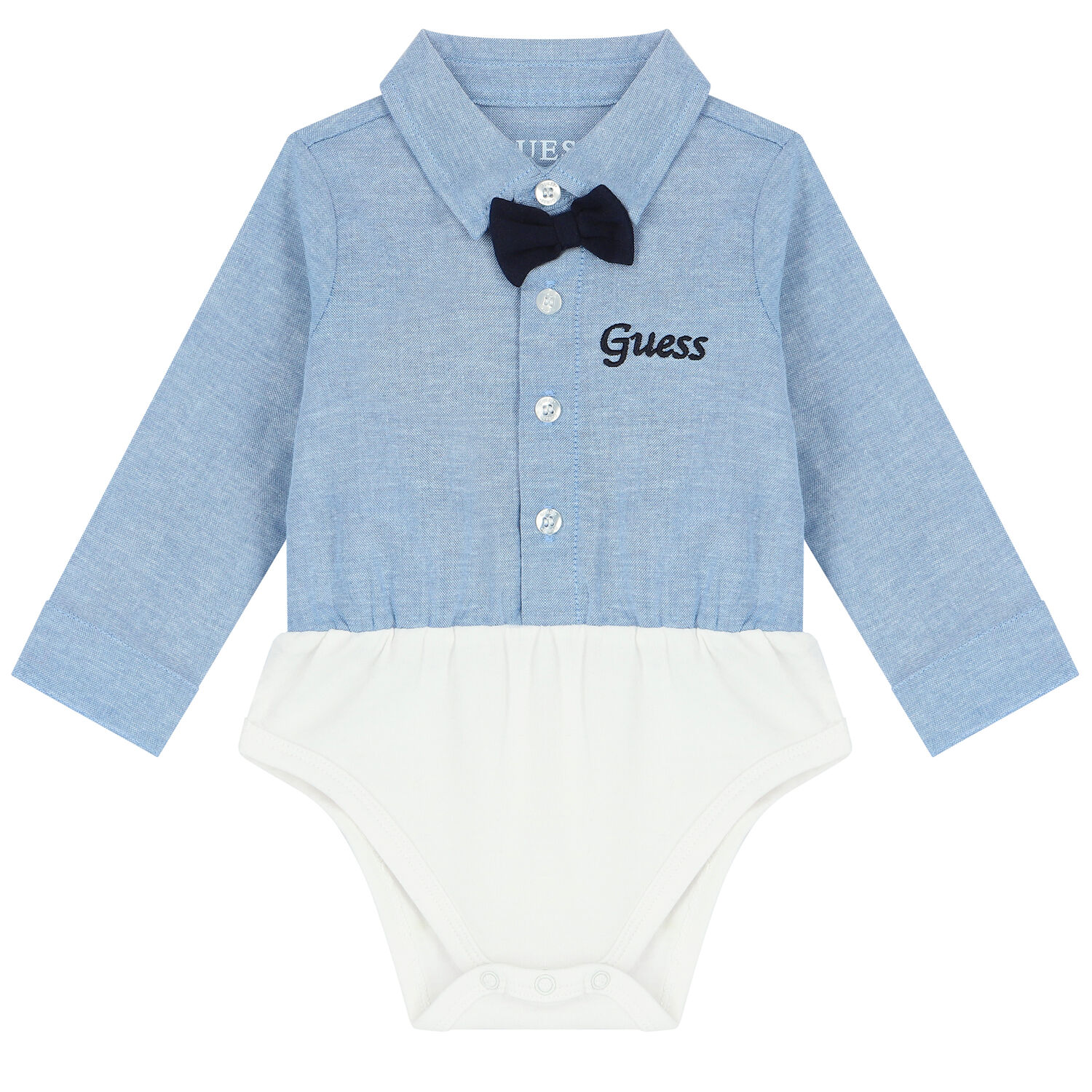 Baby Boys Blue & White Bodysuit Set, 1, hi-res image number null