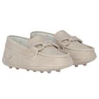 Baby Boys Beige Leather Pre Walker Moccasins, 2, hi-res