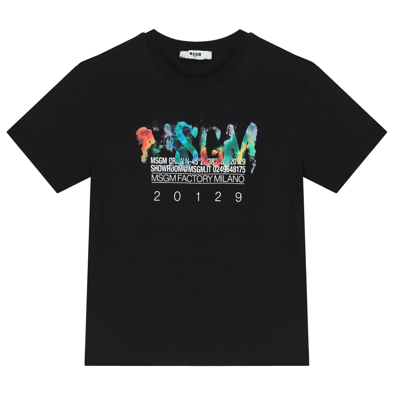Boys Black Logo T-Shirt, 2, hi-res image number null