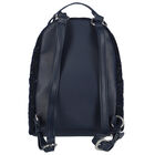 Girls Navy Logo Backpack, 1, hi-res