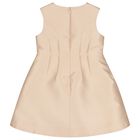 Girls Beige Satin Dress Skirt, 2, hi-res