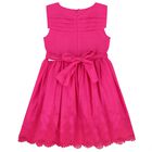 Girls Pink Embroidered Dress, 3, hi-res