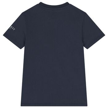 Boys Navy Blue Logo T-Shirt