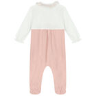 Baby Girls Pink & Ivory Babygrows ( 2-Pack ), 1, hi-res