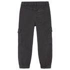 Boys Grey Cargo Trousers, 1, hi-res