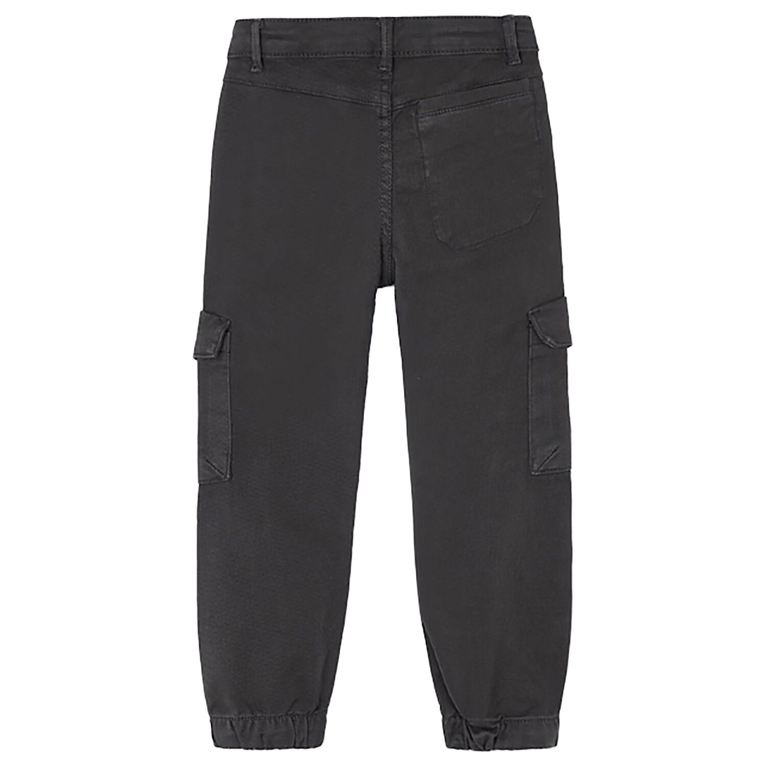 Boys Grey Cargo Trousers, 1, hi-res