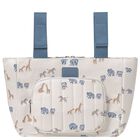 Ivory & Blue Animals Baby Changing Bag, 2, hi-res