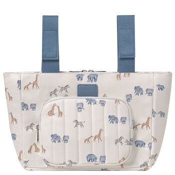Ivory & Blue Animals Baby Changing Bag