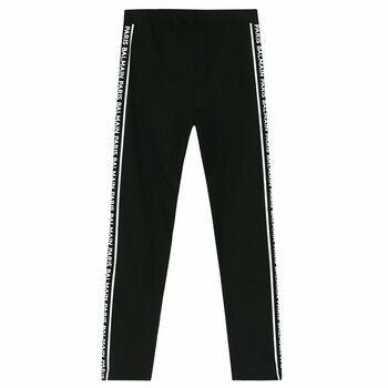 Girls Black & White Leggings 