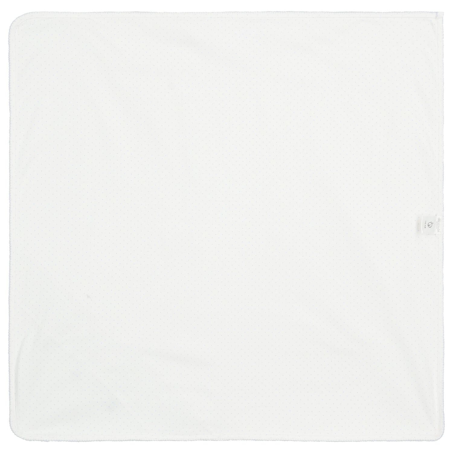 Baby Boys White & Blue Bunny Blanket, 1, hi-res