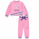 Girls Pink Logo Tracksuit, 1, hi-res