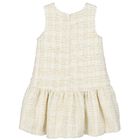 Girls Ivory & Gold Dress Set, 1, hi-res