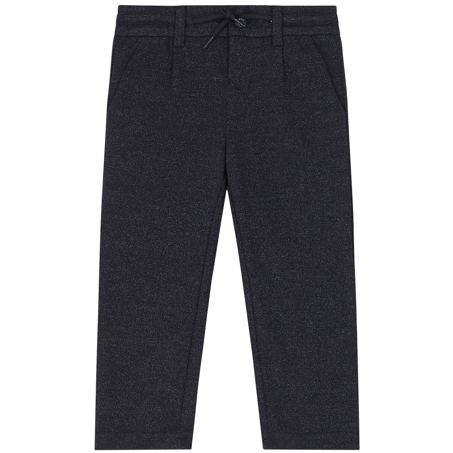 Younger Boys Navy Blue Trousers, 1, hi-res
