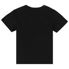 Boys Black Bee & Crown T-Shirt, 1, hi-res