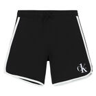 Boys White & Black Logo Pyjamas, 1, hi-res