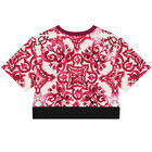 Girls Ivory & Pink Majolica T-Shirt, 1, hi-res