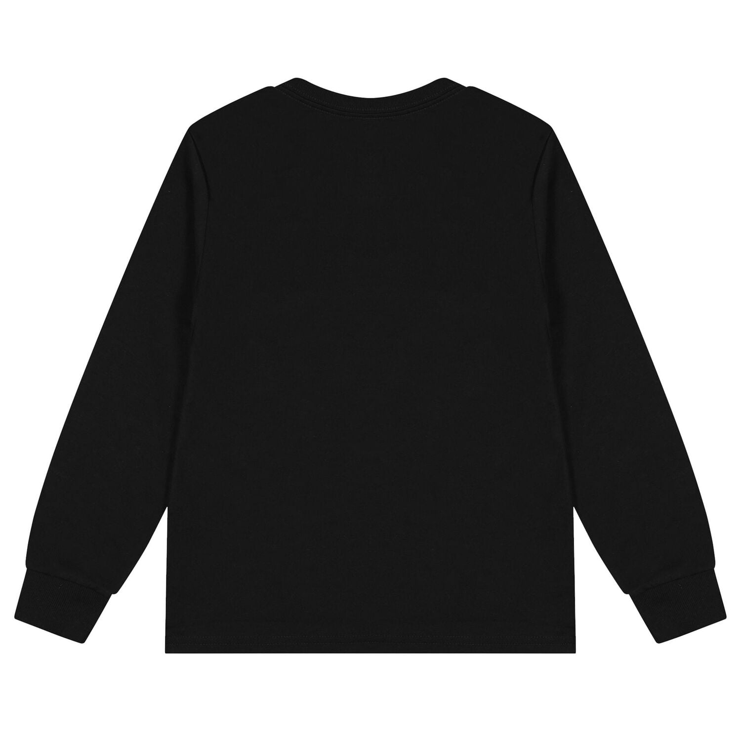 Boys Black Logo Long Sleeve, 1, hi-res