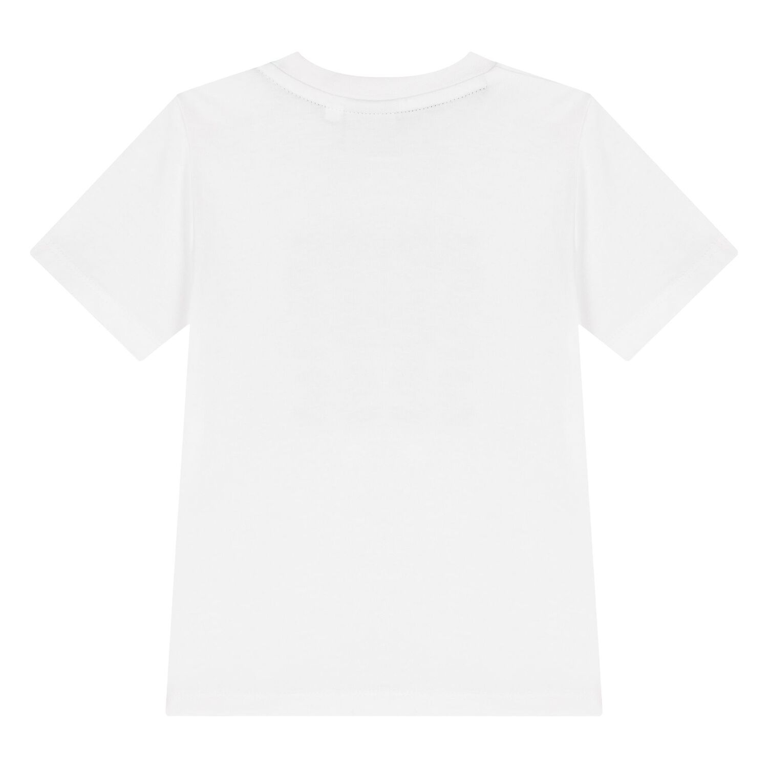 Younger Boys White Logo T-Shirt, 1, hi-res